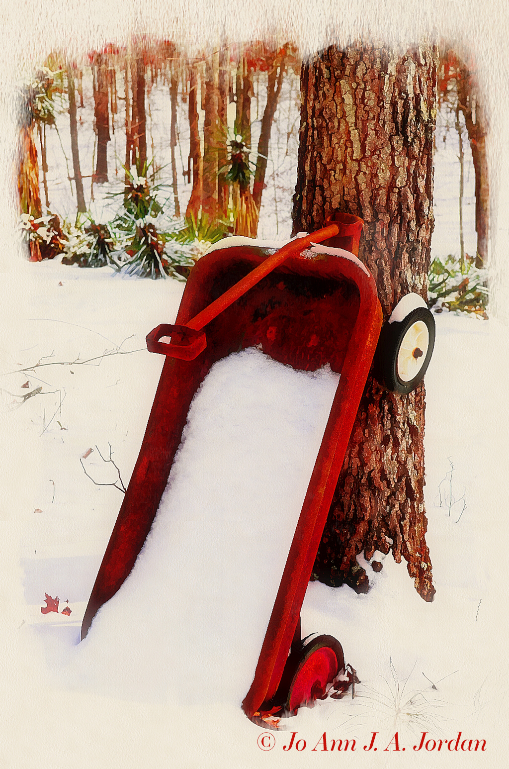 2020.07.04 Wagon in Snow Illustration rr